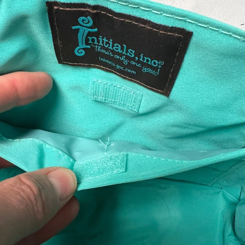 Thirty One Teal Organizer Tote Bag with Pockets Cosmetic, Crafts,‎ Baby Room